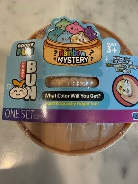 DUMPLING! Crazy Fun Rainbow Mystery Squishy Bun.